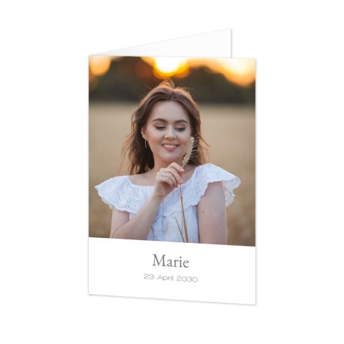 Folded Card Portrait 10 x 14,3 cm