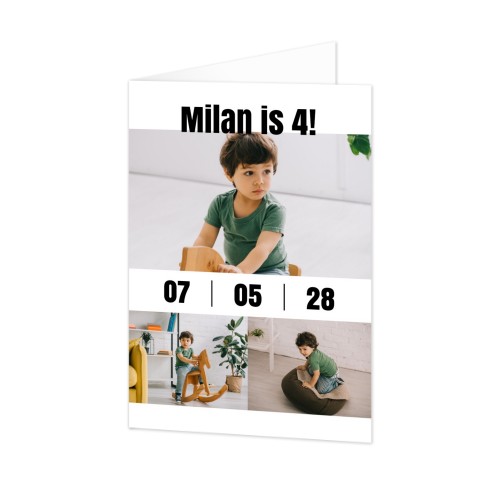 Doble Fotokort Stående 10 x 14,3 cm