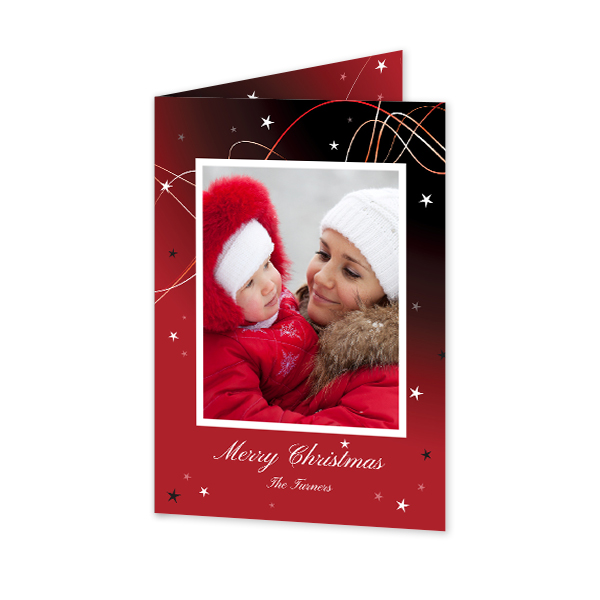 Gevouwen wenskaart staand 10 x 14,3 cm