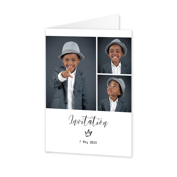 Foldede Fotokort Portræt 10 x 14,3 cm