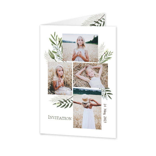 Foldede Fotokort Portræt 10 x 14,3 cm