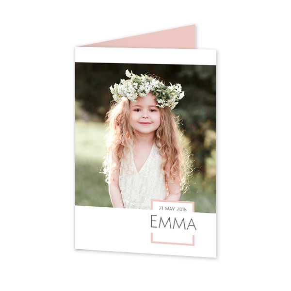 Faire-part 2 volets Portrait 10 x 14,3 cm Faire-part 2 volets Portrait 10 x 14,3 cm