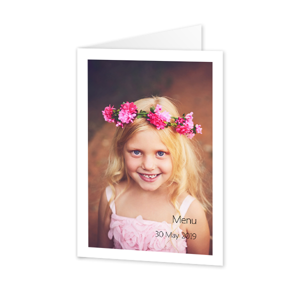 Faire-part 2 volets Portrait 10 x 14,3 cm Faire-part 2 volets Portrait 10 x 14,3 cm