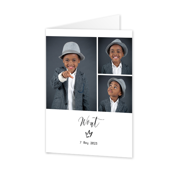 Foldede Fotokort Portræt 10 x 14,3 cm