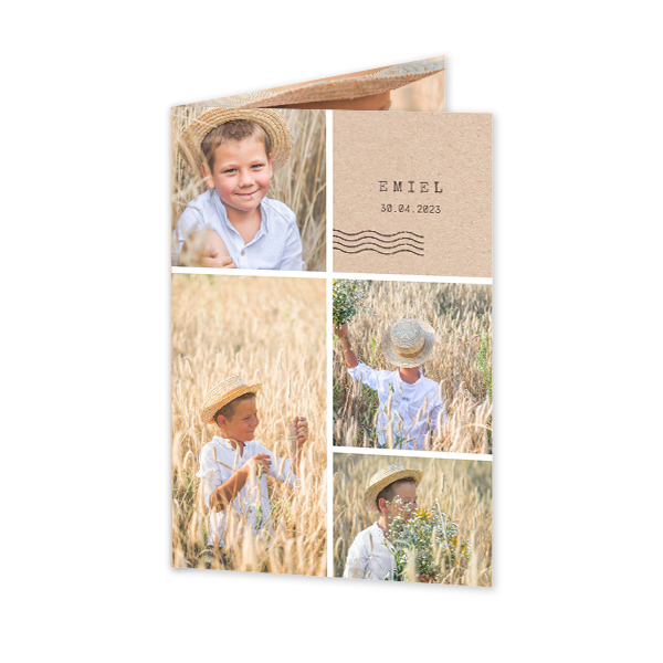 Folded Card Portrait 10 x 14,3 cm