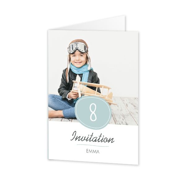 Foldede Fotokort Portræt 10 x 14,3 cm