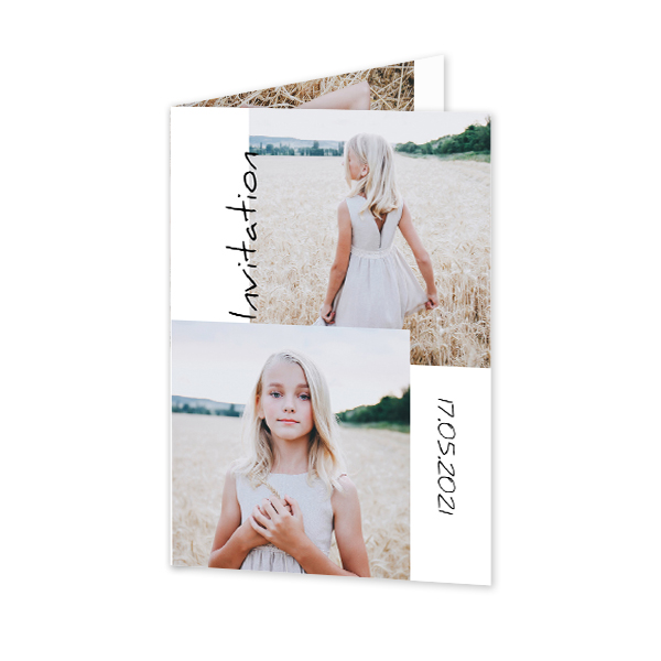 Folded Card Portrait 10 x 14,3 cm