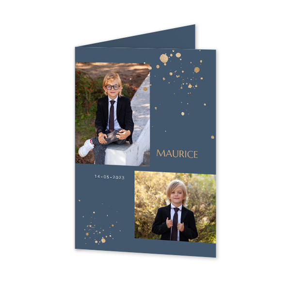 Gevouwen wenskaart staand 10 x 14,3 cm Gevouwen wenskaart staand 10 x 14,3 cm