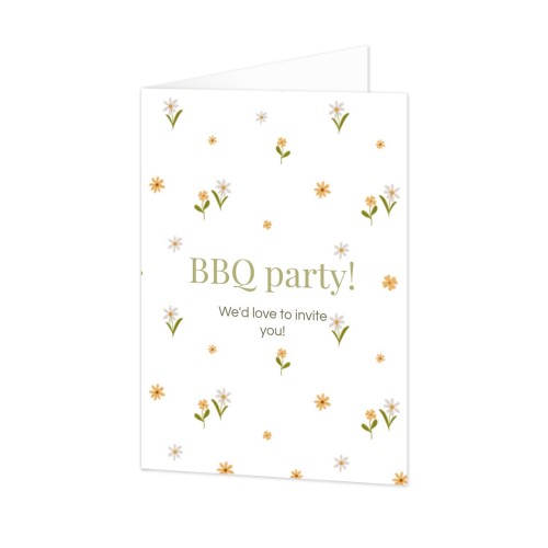 Faire-part 2 volets Portrait 10 x 14,3 cm