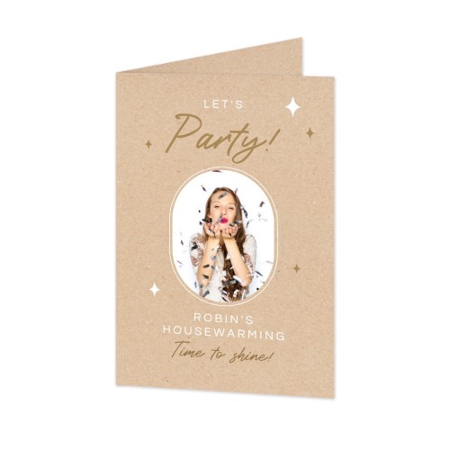 Gevouwen Kaart Staand 10 x 14,3 cm