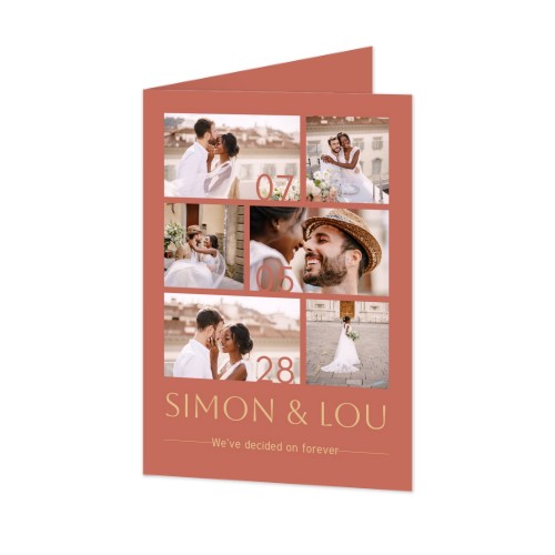 Falt-Grusskarte Hochformat 10 x 14,3 cm