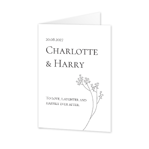 Foldede Fotokort Portræt 10 x 14,3 cm