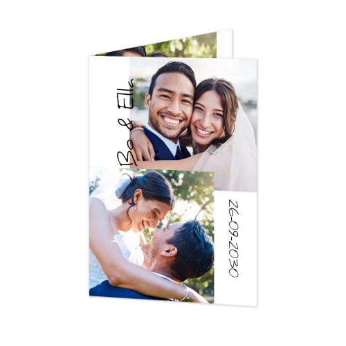 Gevouwen wenskaart staand 10 x 14,3 cm Gevouwen wenskaart staand 10 x 14,3 cm