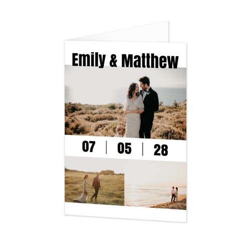 Faire-part 2 volets Portrait 10 x 14,3 cm