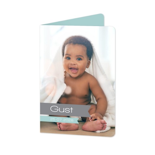 Gevouwen Kaart staand met ronde hoeken 10 x 14,3 cm