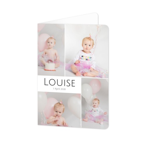 Folded Card portrait rounded corners 10 x 14,3 cm