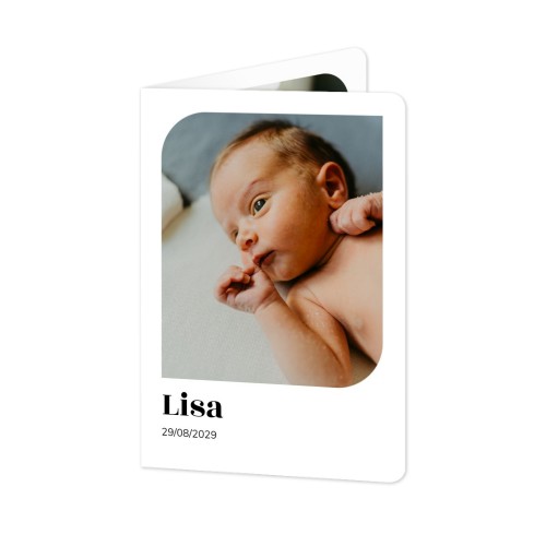 Folded Card portrait rounded corners 10 x 14,3 cm