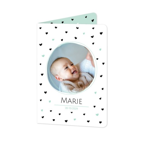 Folded Card portrait rounded corners 10 x 14,3 cm