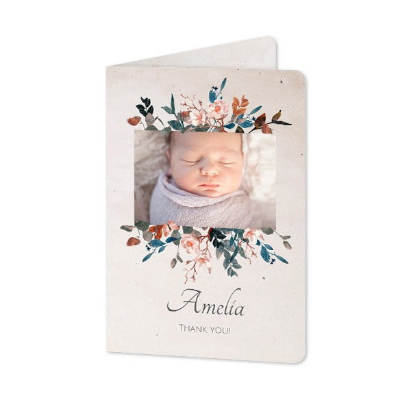 Falt-Grusskarte Hochformat mit abgerundeten Ecken 10 x 14,3 cm