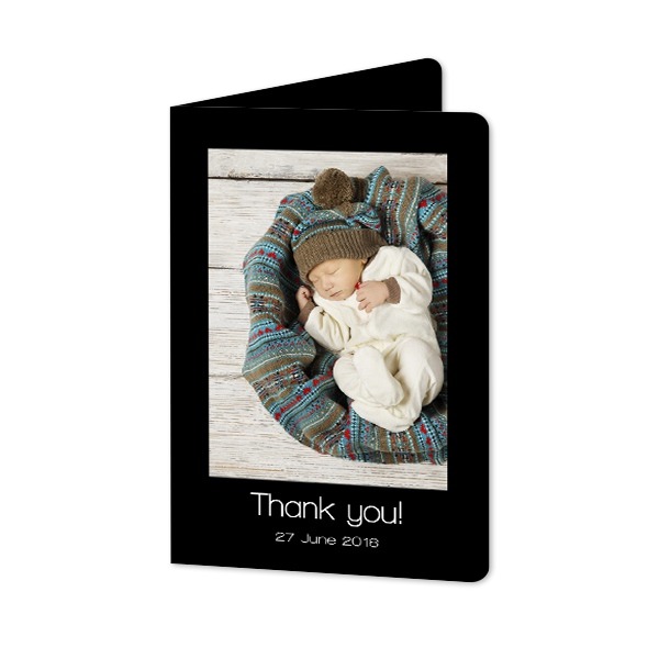 Gevouwen Kaart staand met ronde hoeken 10 x 14,3 cm