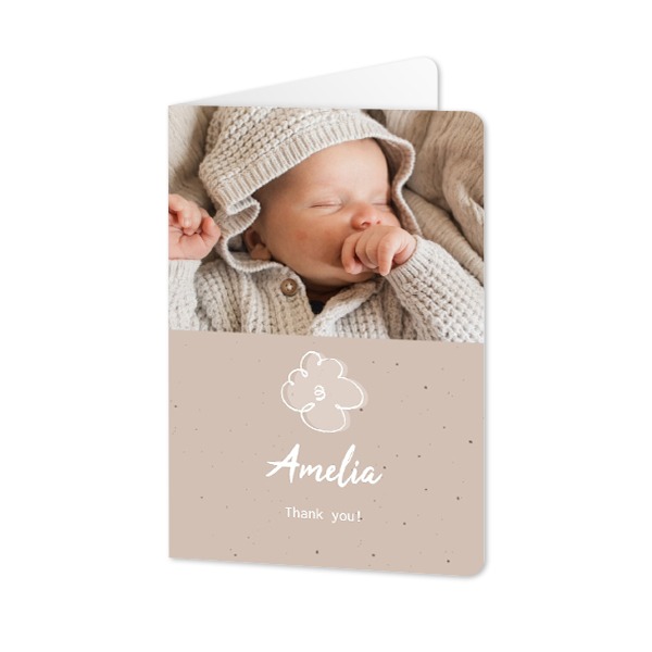 Faire-part 2 volets Portrait coins arrondis 10 x 14,3 cm Faire-part 2 volets Portrait coins arrondis 10 x 14,3 cm