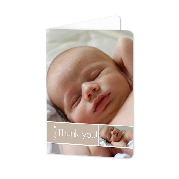 Gevouwen wenskaart staand met ronde hoeken 10 x 14,3 cm