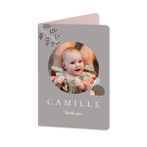 Folded Card portrait rounded corners 10 x 14,3 cm