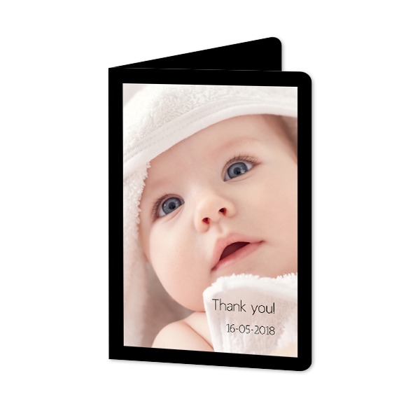 Folded Card portrait rounded corners 10 x 14,3 cm