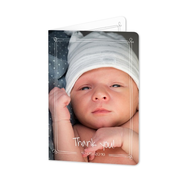 Folded Card portrait rounded corners 10 x 14,3 cm