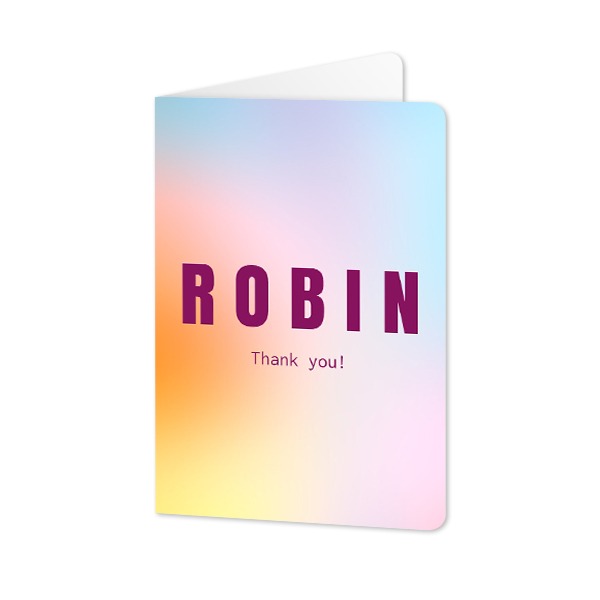 Folded Card portrait rounded corners 10 x 14,3 cm Folded Card portrait rounded corners 10 x 14,3 cm