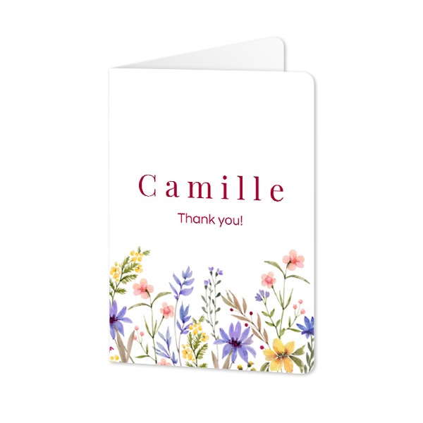 Folded Card portrait rounded corners 10 x 14,3 cm