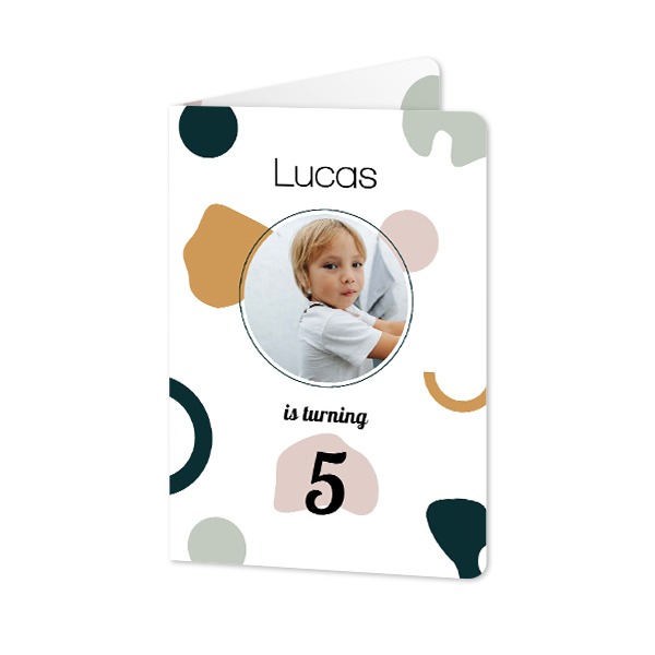 Folded Card portrait rounded corners 10 x 14,3 cm