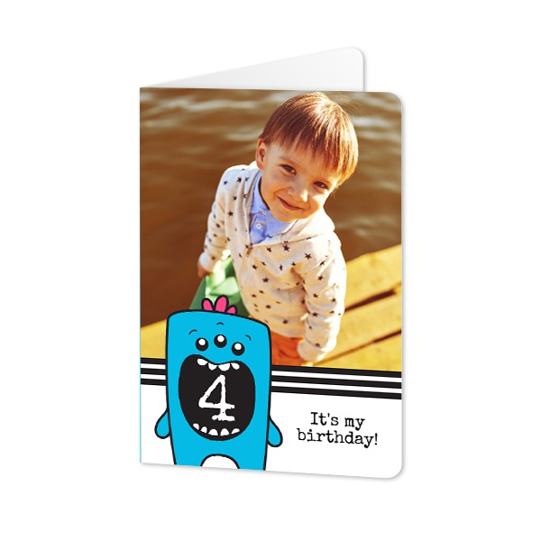 Folded Card portrait rounded corners 10 x 14,3 cm