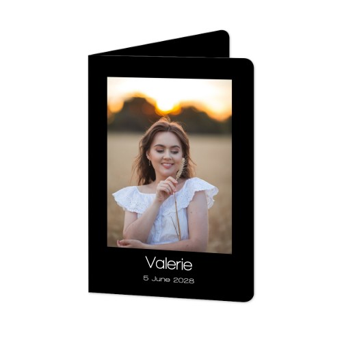 Gevouwen Kaart staand met ronde hoeken 10 x 14,3 cm Gevouwen Kaart staand met ronde hoeken 10 x 14,3 cm