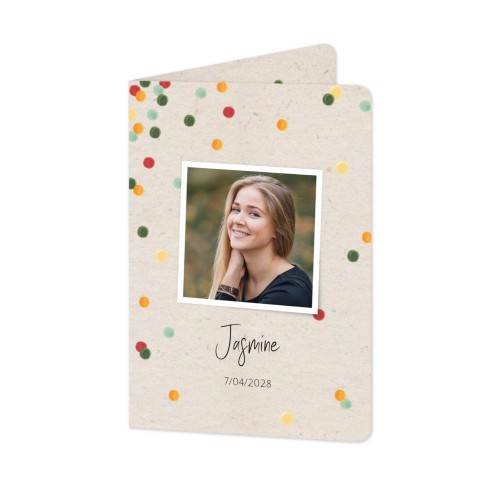 Folded Card portrait rounded corners 10 x 14,3 cm