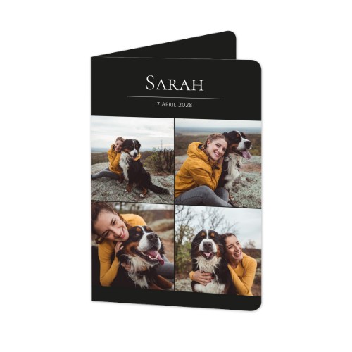 Faire-part 2 volets Portrait coins arrondis 10 x 14,3 cm Faire-part 2 volets Portrait coins arrondis 10 x 14,3 cm