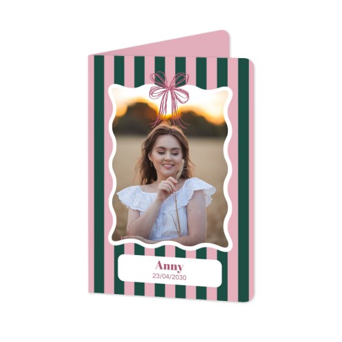 Folded Card portrait rounded corners 10 x 14,3 cm