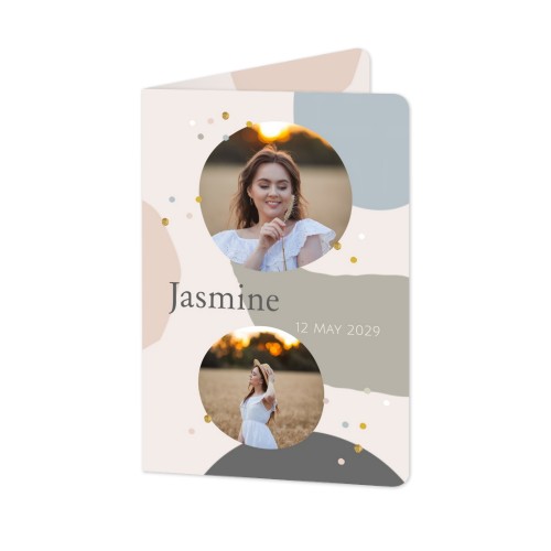 Falt-Grusskarte Hochformat mit abgerundeten Ecken 10 x 14,3 cm