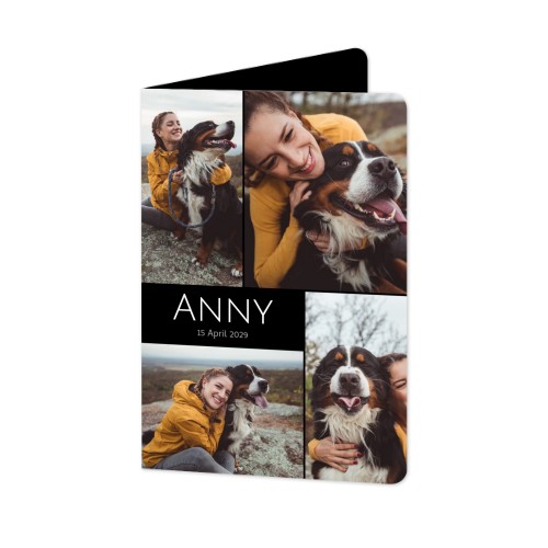Folded Card portrait rounded corners 10 x 14,3 cm