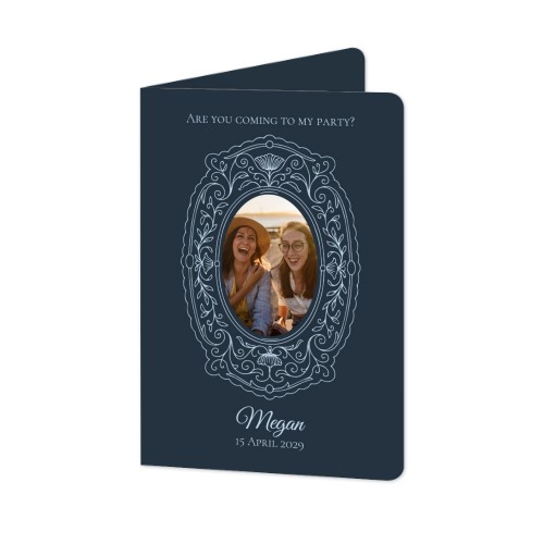 Falt-Grusskarte Hochformat mit abgerundeten Ecken 10 x 14,3 cm