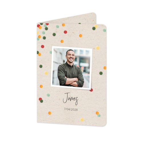 Folded Card portrait rounded corners 10 x 14,3 cm