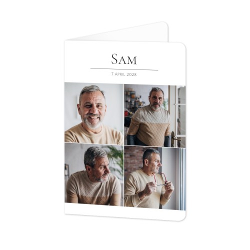 Folded Card portrait rounded corners 10 x 14,3 cm