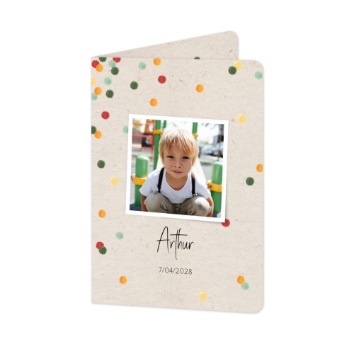 Folded Card portrait rounded corners 10 x 14,3 cm
