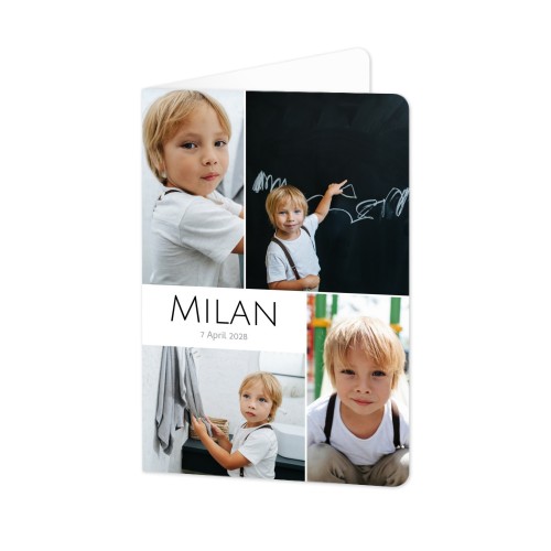 Folded Card portrait rounded corners 10 x 14,3 cm