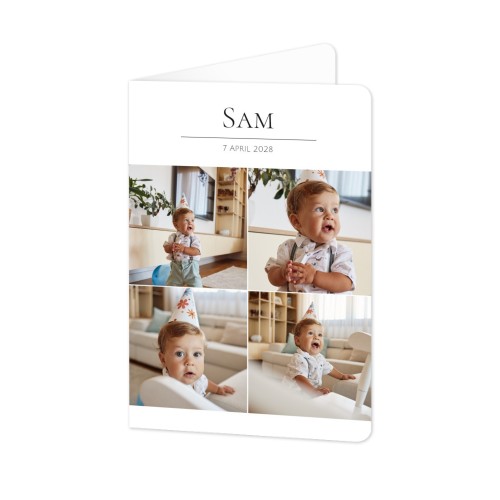 Folded Card portrait rounded corners 10 x 14,3 cm