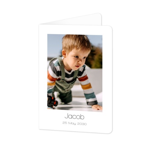 Folded Card portrait rounded corners 10 x 14,3 cm