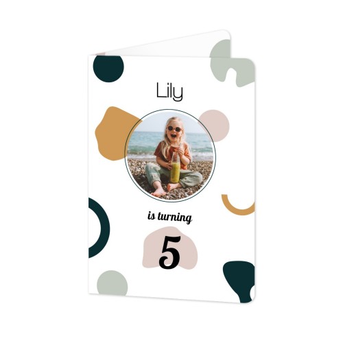 Folded Card portrait rounded corners 10 x 14,3 cm