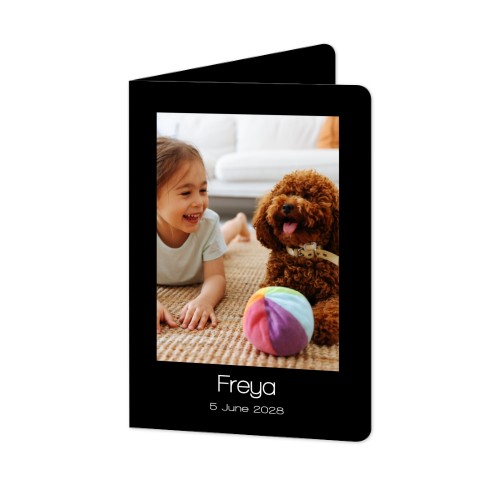 Folded Card portrait rounded corners 10 x 14,3 cm