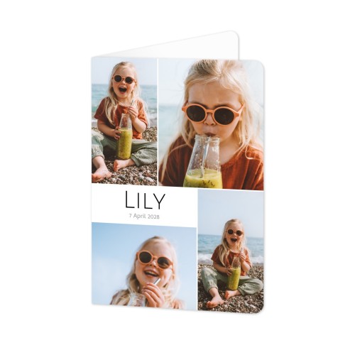 Folded Card portrait rounded corners 10 x 14,3 cm