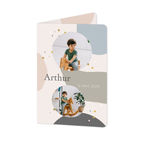 Falt-Grusskarte Hochformat mit abgerundeten Ecken 10 x 14,3 cm